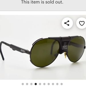 RARE Vintage Man SunGlasses CEBE 490 4000 W.Cecchinel Mirrorles Arctic Glacier L